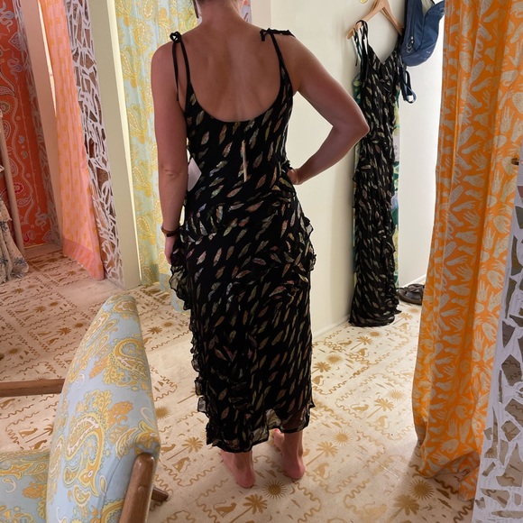 Brand new - Never Fully Dressed - Black Jacquard Faro Maxi Dress - Picture 3 of 4